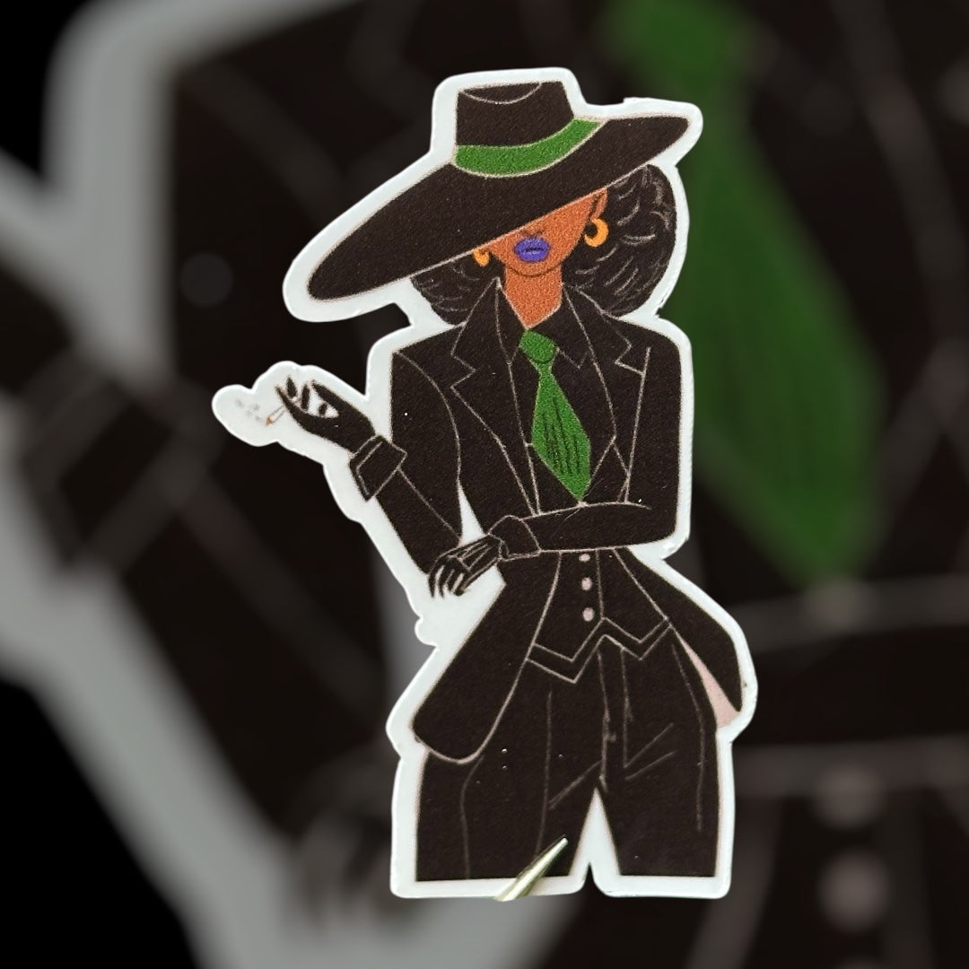 Luxe Leaf Lady Sticker
