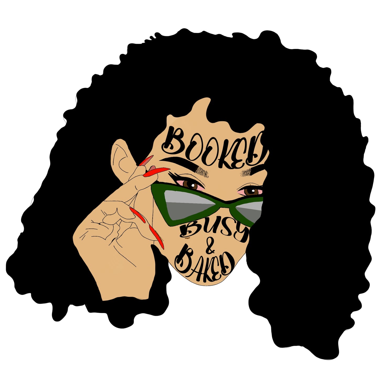 Booked Busy & Baked Sticker