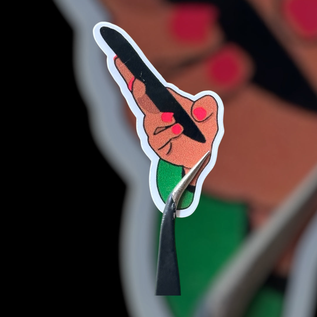 Luxe Leaf Lady Texting Sticker