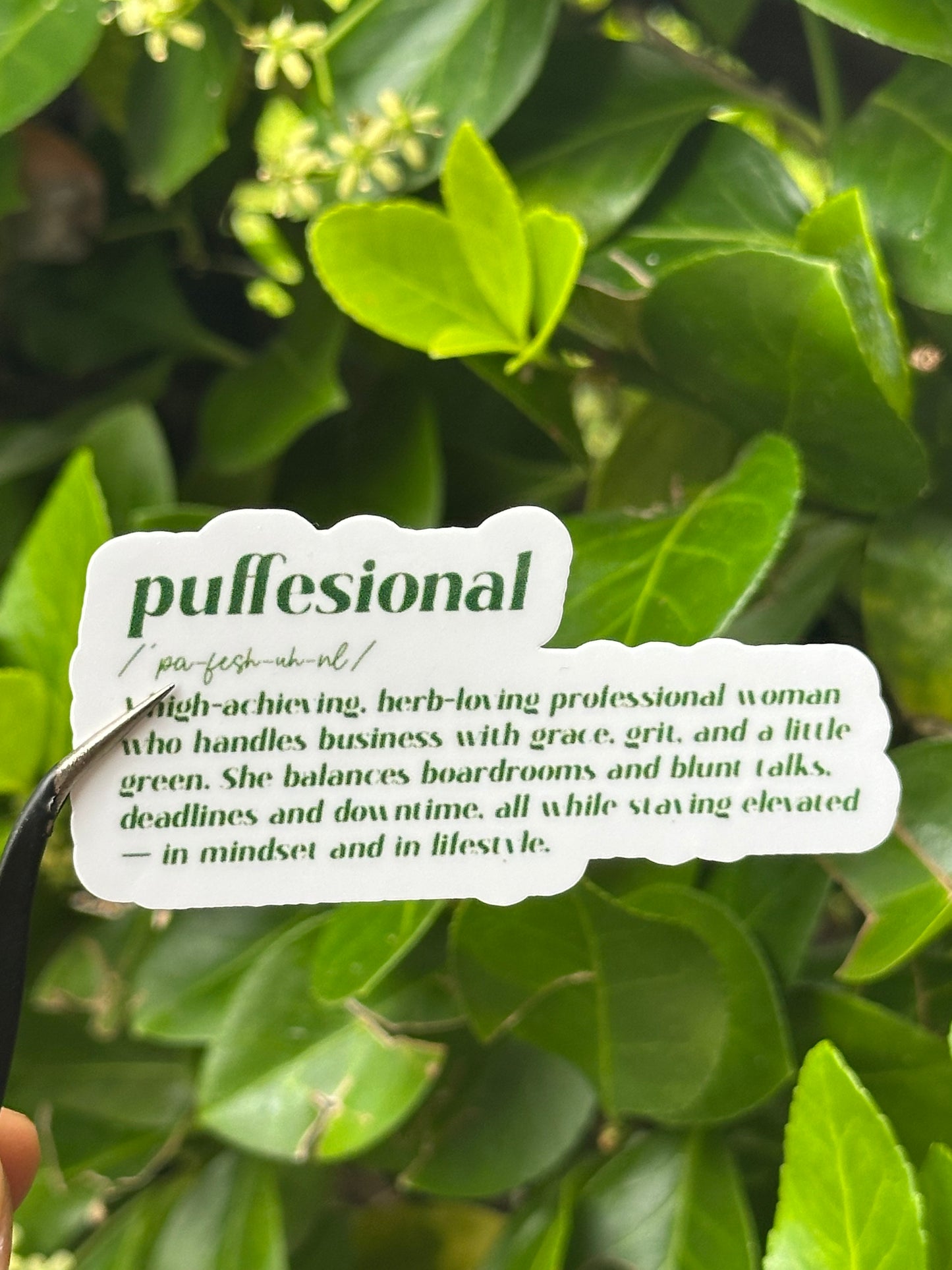 Puffesional Definition Sticker