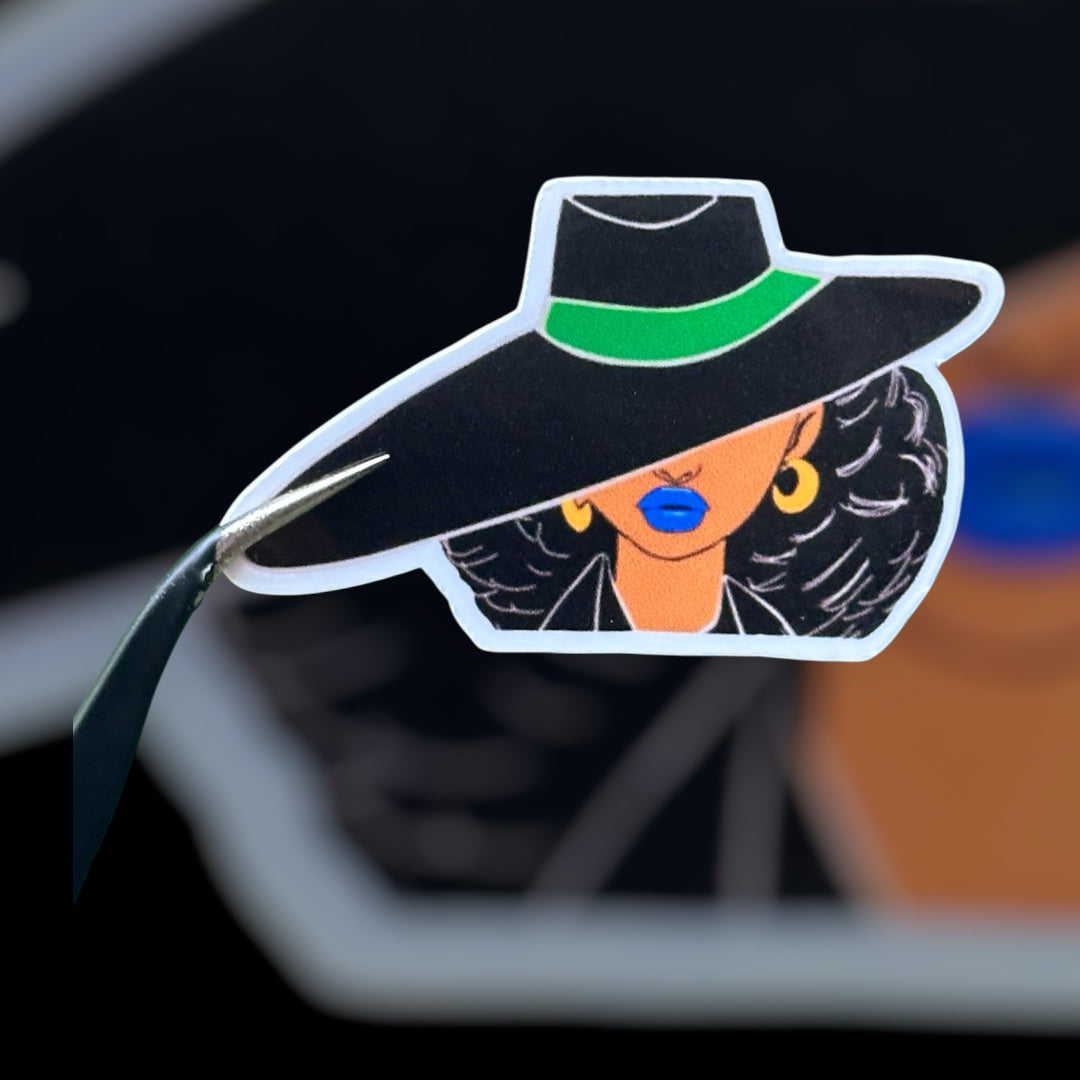 Luxe Leaf Lady Head Sticker