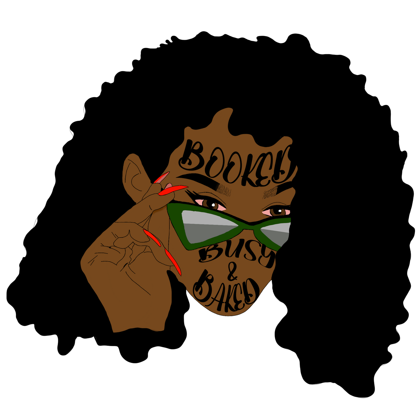 Booked Busy & Baked Sticker