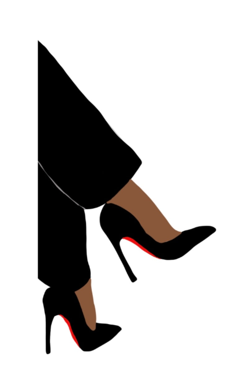 Luxe Leaf Lady Legs Sticker